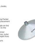 Deluxe Steel Bearing Packer With Rapid Action Bench Style, showing non-threaded top cone and grease nipple design on the outer shaft.