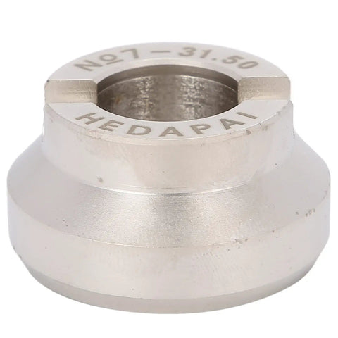 Close-up of 31.5mm alloy steel Watch Opener Die For Case Back Removal with visible markings.