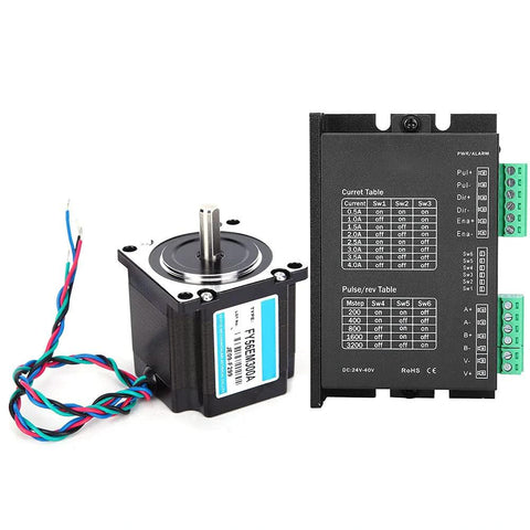 Nema 23 high torque stepper motor 24V 3A with driver for packaging equipment and automation control in industrial machinery