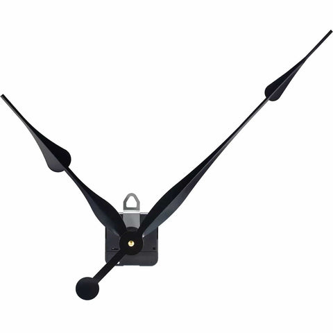 High Torque Quartz Clock Movement With Long Shaft And 12 Inch Spade Hands For Diy Clock Builds Replacement Mechanism For Thick Panels And Big Dials