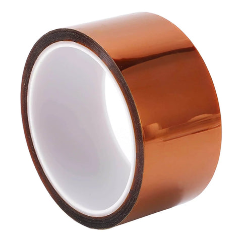 Pro Grade Polyimide Kapton Tape For Electronics And DIY Projects, High Temperature Insulation Tape For Motors Circuit Boards Battery Wrapping Sublimation And Transformers, Heat Transfer Ready, 108.3 Ft Roll in a front view