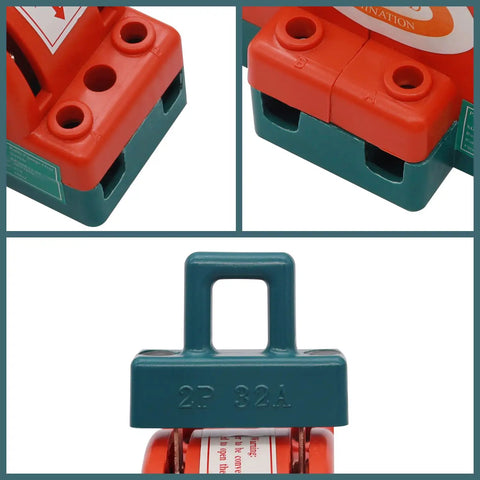 Heavy Duty 32A 0-380V DPDT Knife Disconnect Switch 2 Pole Double Throw Safety Power Disconnect For Industrial Equipment Red And Green Indicator Tough As Nails Rugged Build For Real World Use, 32A