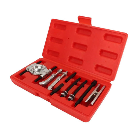 9 Piece Steel Separator Puller Tool Kit Bearing Removal Set Heavy Duty Auto Repair For Wheel Hubs Pinion Gears And Axle Drive Shafts Fits Most Cars With Pull Rod Legs And Wiper Plates Best Mechanics DIYers Prefer For Easy Install Today in red case