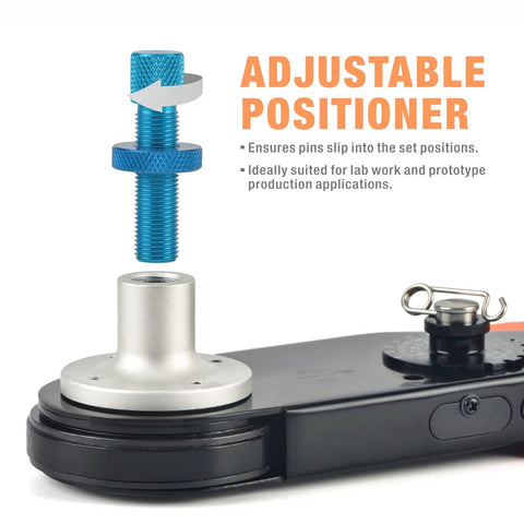 HD-2612D Deutsch Crimping Tool For DT DTM DTP Connectors, Crimper For 12 To 26 AWG Wire, Fixed Positioner adjustment feature