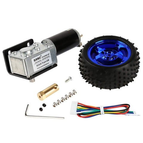 Single Shaft Metal Mecanum Wheel With 12V Encoder Motor For DIY Robot RC Car And STEAM Toy Projects 80mm Set E High Torque Encoder
