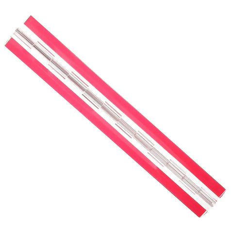 Self Adhesive Folding Hinge For Boxes And Piano Crafts Mini Cabinets Handy Easy Install with pink and silver design