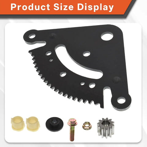 Steering Sector And Pinion Gear With Bushings Replacement direct fit for John Deere, black metal parts displayed