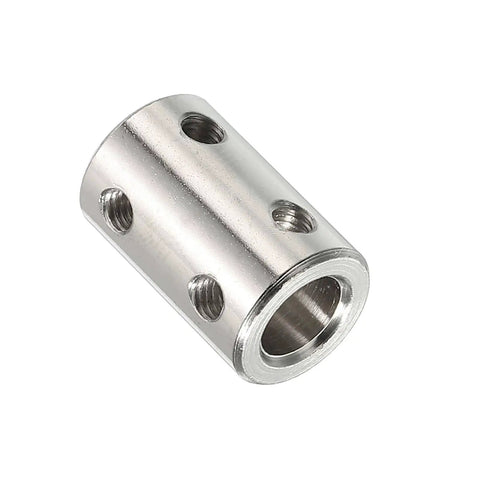 Stainless Steel Shaft Coupler Connector L22 X D14 6mm To 8mm Bore Rigid Coupling With Screw For 3D Printers Diy Projects Motors And Fully Threaded Rods Silver 4 Pack