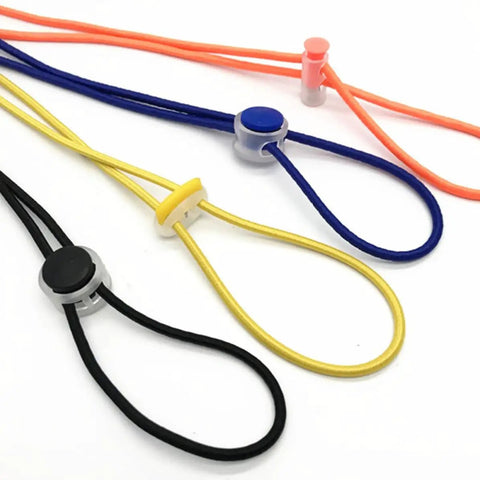 30 Pack Adjustable Button Spring Buckles Plastic Rope Locks With Toggle Fasteners Go To DIY Gear Multi Purpose Snap Joints For DIY Projects And Clothing, Fits Hoodies Sweatpants Jackets Backpacks Five Random Colors; assorted looped cords