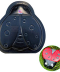 Large Ladybug Stepping Stone Mold For DIY Walkways And Garden Decor Reusable Plastic Concrete Mold For Easy Pathway Stones