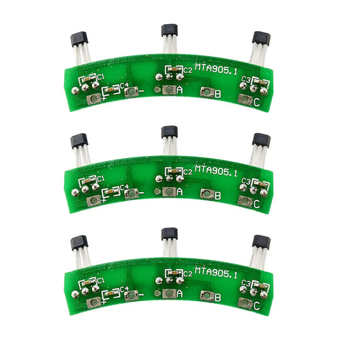 Green 120 Degree Hall Effect Sensor Circuit Board With Aluminum Housing For Electric Bikes And Scooters Replacement Motor Hall Sensor Plate