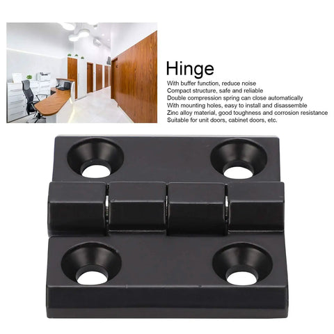 Zinc Alloy Door Switch Hinge With Double Spring, Screw Mount Cabinet Dampener for Quiet Smooth Closures, 39x40mm