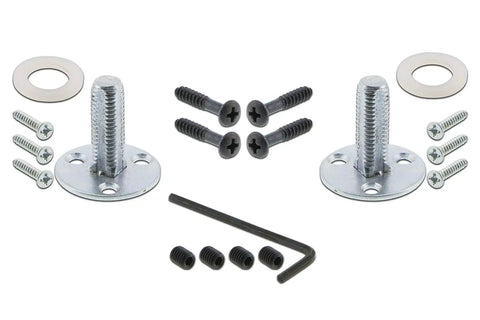 Old School Craftsman Plate With Keyhole Double Dummy Crystal Pink Glass Door Knob hardware installation set.