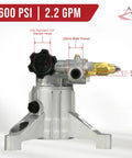 2600 PSI Vertical Pressure Washer Pump With 2.2 GPM Flow And Seven Eighth Inch Shaft SRMW22G26 EZ SX Replacement Water Pump