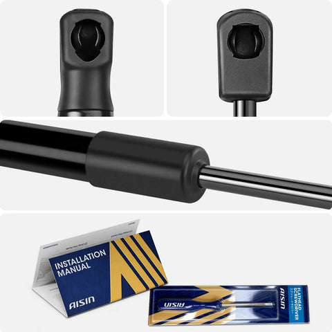 Close-up view of Front Hood Lift Support Shock Struts Pair With Bombproof Construction And Slick Gas Spring Action.