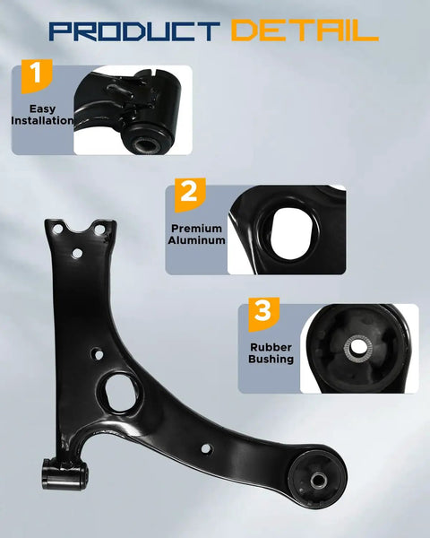 Front Suspension Kit For Toyota Matrix And Pontiac Vibe 2003 2004 2005 2006 2007 2008 Includes Front Lower Control Arm