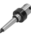 Morse taper MT2 Weldon shaft arbor, 3/4 inch steel tool holder, side view