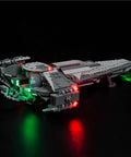 LED Lighting Kit For 75383 Airship Model USB Powered Plug In Light Set With ABS Copper Construction showcasing multi-color illumination.