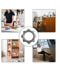1 Pc 6 Inch Square Lazy Susan Turntable Bearing, Galvanized Steel Swivel Plate for kitchen, office, and furniture use