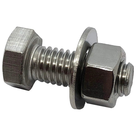 304 stainless steel hardware kit bolt, nut, and washer for indoor and outdoor projects, rust-resistant and heavy-duty.