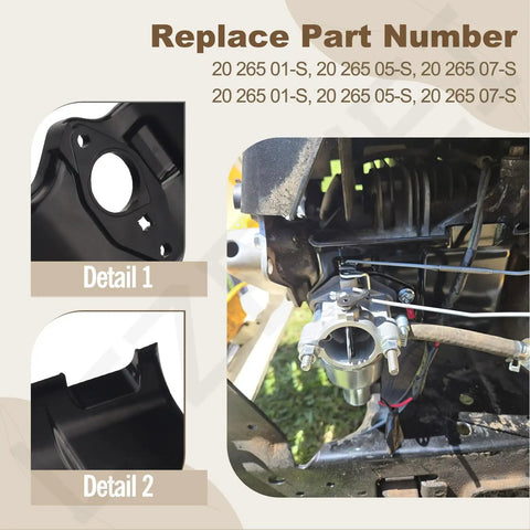 Image showing Heat Deflector Kit For Kohler Cub Cadet Mower Engines SV470 SV620 SV540 LTX 1040 with detailed parts.