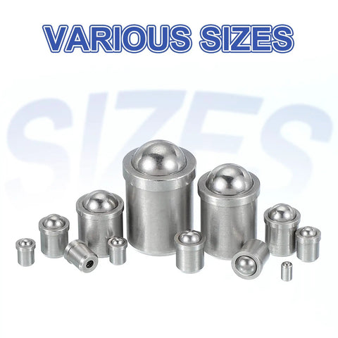 Top Shelf 304 Stainless Steel Ball Plunger Set Heavy Duty Cabinet Catch And Drawer Latch For Quiet Doors with various sizes.