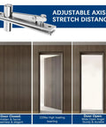Built Tough Hidden Pivot Hinge For Wood Doors Stainless Steel With Concealed Design And Invisible Pivot Ultra Durable Door Hardware For A Clean Seamless Look And Smooth Operation Rust Resistant, stainless steel hidden hinge on wood door