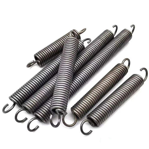 Top Shelf Stainless Steel Extension Springs, 2 Pack Heavy Duty Tension Coils With Dual Hooks, various sizes and helical design.