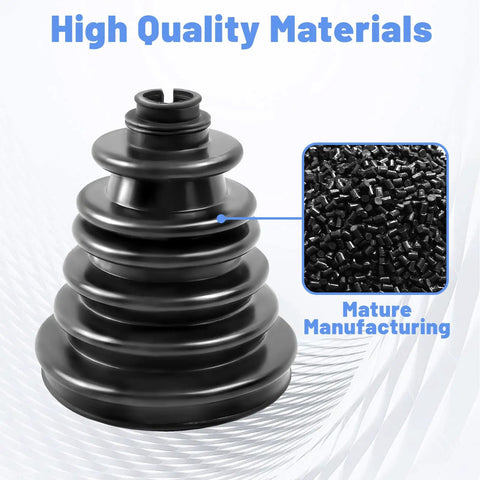 Split Type CV Boot Kit Fits 22mm To 28mm Shaft, 128mm Height highlighting high quality materials and mature manufacturing process.