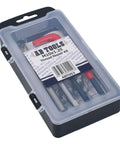 Get Your Threads Fixed Up Right With This M10 By 1.25mm Helicoil Thread Repair Kit in clear case, featuring tools for thread repair.