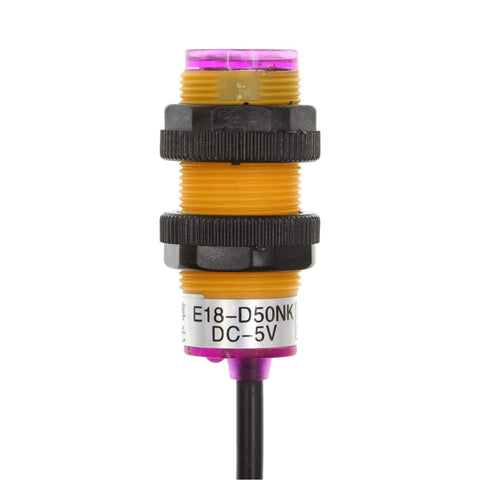 Infrared Obstacle Avoidance Sensor Photoelectric Switch E18 D50NK 5V NPN Normally Open Diffuse Reflection Type