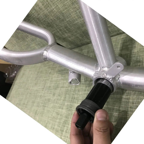 Square Taper Bottom Bracket Set For Mountain And Road Bikes, Pro Grade Aluminum Sealed Bearing BB With Boron Spindle, 68x120mm