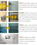 Step-by-step installation guide for Shower Niche Organizer Set For Tile Ready Bathrooms Durable ABS Recessed Shelf Two Pack