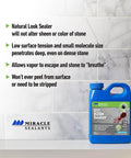 Advanced Penetrating Sealer For Countertops Stone Tile And Grout Odorless Water Based Formula That Fights Water Stains And Oil