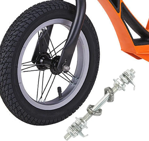 4.92 Inch Silver Front Bike Axle Bearings Replacement Hub For Quick Install And High Strength, Lightweight Durable Wheel Support