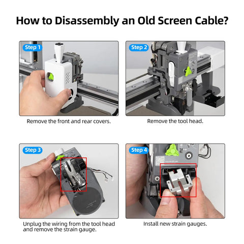 Steps to disassemble and install Replacement Auto Leveling Sensor With Metal Mounting Block And Cable For Creality I7