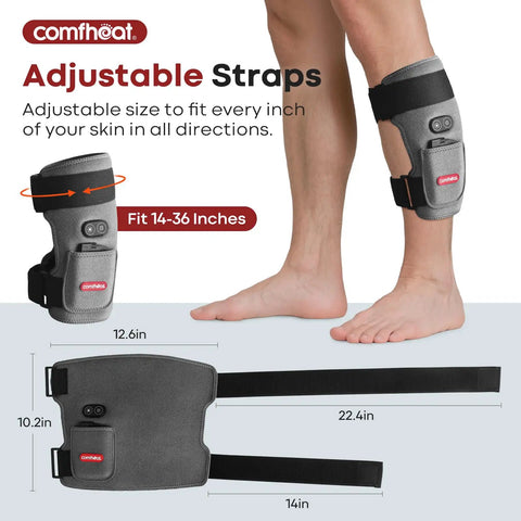 Top Rated Heated Shoulder Wrap For Pain Relief With Adjustable Compression Strap to fit 14-36 inches for muscle recovery.
