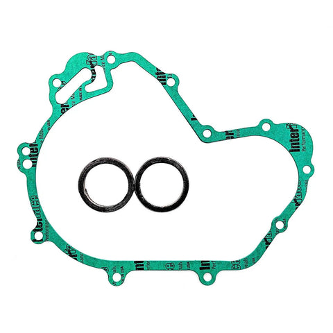 High Performance Front And Rear Main Bearing Kit With Precision Crankshaft Sleeves And Complete Piston Cylinder Assembly For Off Road Atv Utv Rebuild Slick Oem Replacement Engine Components Set, green gasket with two seals