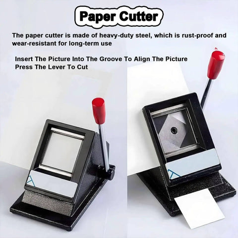 DIY Button Badge Maker Kit 50x50mm Pin Press Machine With Paper Cutter And 100pcs Components For Creating Custom Photo Magnets, Fridge Decor, Gifts, And Personalized Badges paper cutter with red handle