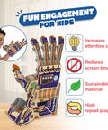 Image of DIY Robotic Mechanical Hand Kit for Kids Aged 8 to 14 showcasing a realistic gripping hand and its educational benefits.