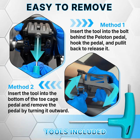 Tool included with Toe Cage Adapters For Peloton Bike And Road Cleats Convert SPD-SL Look Delta Keo To Toe Cages With Strap Ride