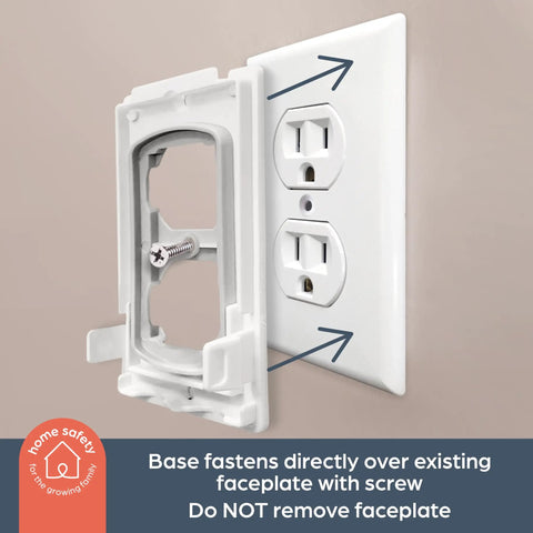 Dual Fit Outlet Covers For Standard And Decora Plugs, Baby Proof Electrical Outlet Covers That Keep Little Fingers Safe