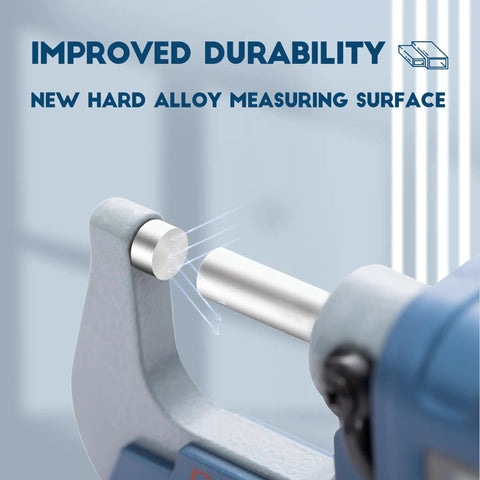Shop Grade Digital Outside Micrometer With Large Display 0 to 1 Inch Range Accuracy 0.002mm showing durability with alloy surface