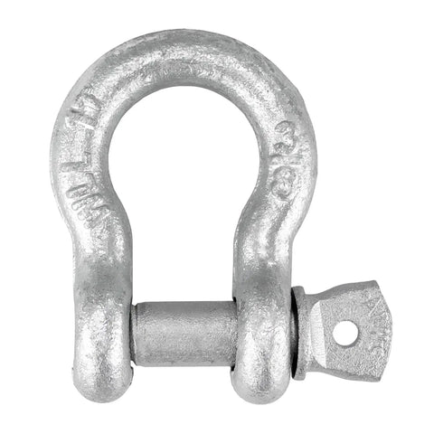 Shackles With Screw Pins Grade 43 3/8 Inch 10 Pack 4,000 Pound Safe Working Load Heavy Duty Link For Chains Hooks And Straps