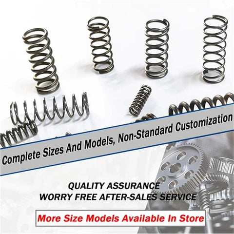 Get Your Hands On These 50 Pcs Micro Compression Springs For Serious Repairs. Wire OD Ranges From Point Five To Point Seven Millimeters And Overall Sizes Span Four To Twelve Mm. Metal compression springs in assorted sizes for repairs and devices.