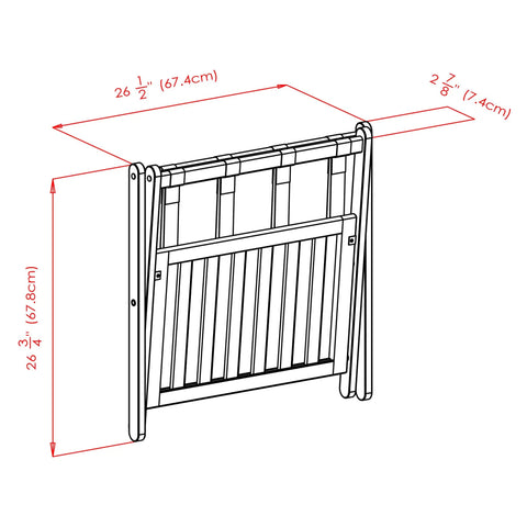 Heavy Duty Foldable Luggage Rack Holds All Your Travel Bags With A Hella Sturdy Frame And A Fresh Cappuccino Finish dimensions sketch