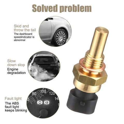 Durable Waterproof Metal Engine ECT Temperature Sensor Replacement For Cars, Accurate Readings, OEM 15404280 12191170 60811520 12608814