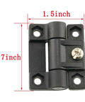 Adjustable Torque Position Cabinet Box Hinge Black Plastic 2 Pack With Modern Style And Unfinished Finish, Forward And Reverse Torque 0.790 Nm