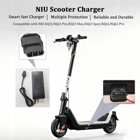 NIU scooter with 53.5V Fast Charger For KQi Air And KQi Series Scooters Including Air X KQi3 Pro Sport Max KQi2 Pro And KQi1 Pro