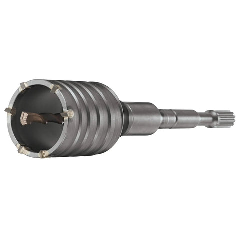 3 9/16 Inch Rotary Hammer Core Bit Set With Wave Design Delivers Cleaner Holes Up To 6 Inches Carbide Tipped Centering Bit Asymmetrical Carbide Teeth